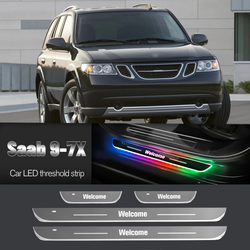 

Car Door Sill Light For Saab 9-7X 2004-2012 2005 2006 2007 2008 Customized Logo LED Welcome Threshold Pedal Lamp Accessories