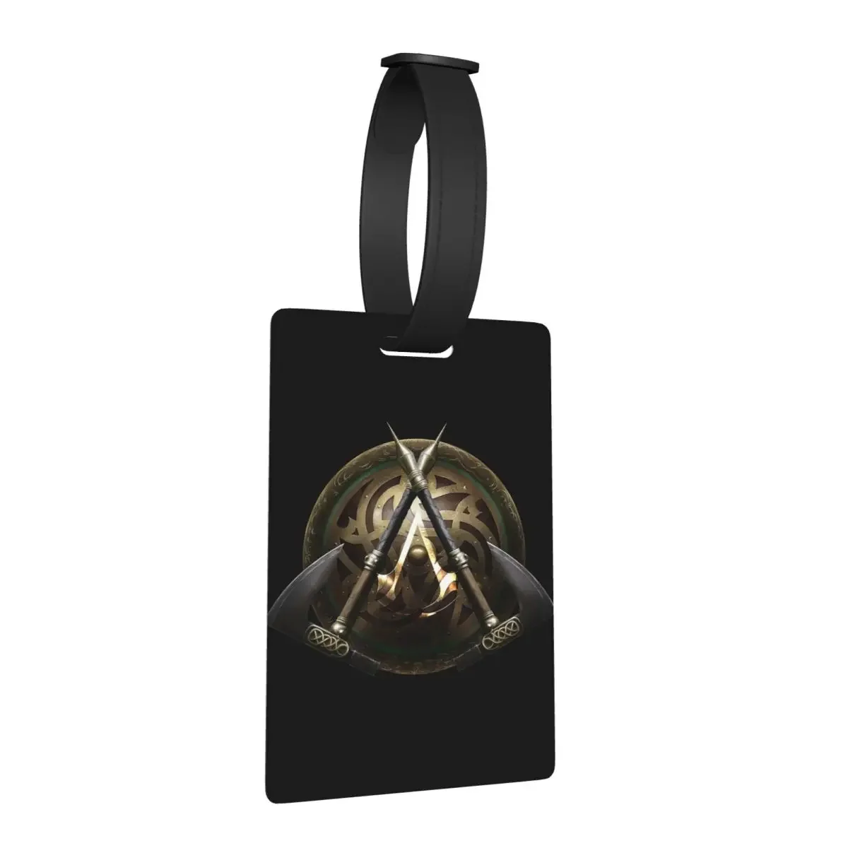 

Assassin's Creed Valhalla Shield And Axes Luggage Tags Suitcase Travel Fashion Baggage Boarding Tag Label Holder ID Name Address