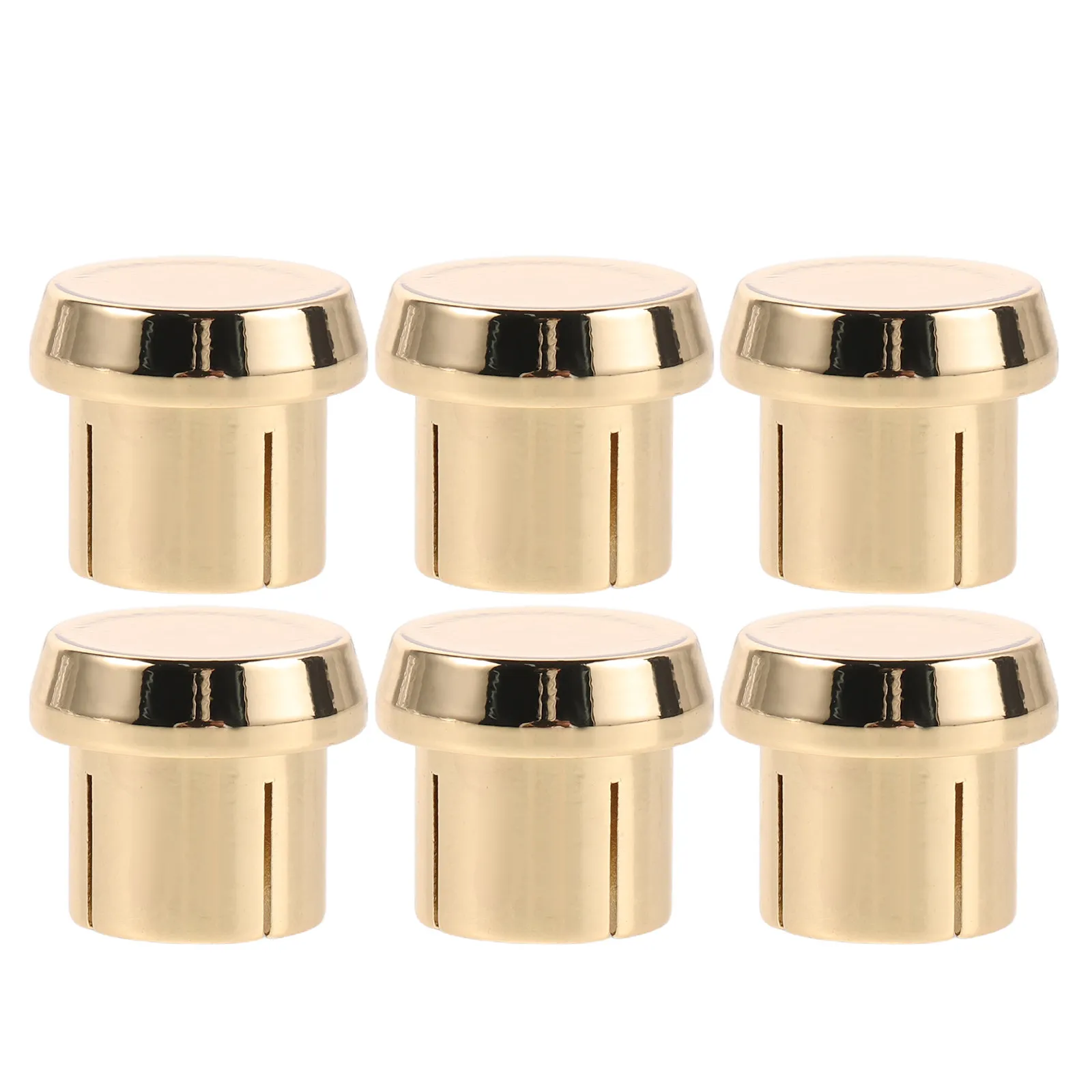 6 PCS Audio Plug Protective Cap Accessory Plugs Shield Caps Video Protection Gold Plated Anti Dust Rca Copper Shielding Cover