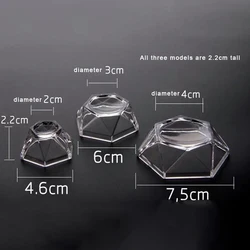 Acrylic Crystal Ball Base Hexagon Shape Sphere-Stone Support Ball Display Stand S/M/L Figurine Holder Desktop Ornaments