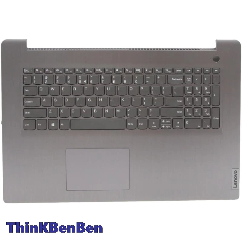 US English Arctic Grey Keyboard Upper Case Palmrest Shell Cover For Lenovo Ideapad 3 17 17ITL6 5CB1B96604