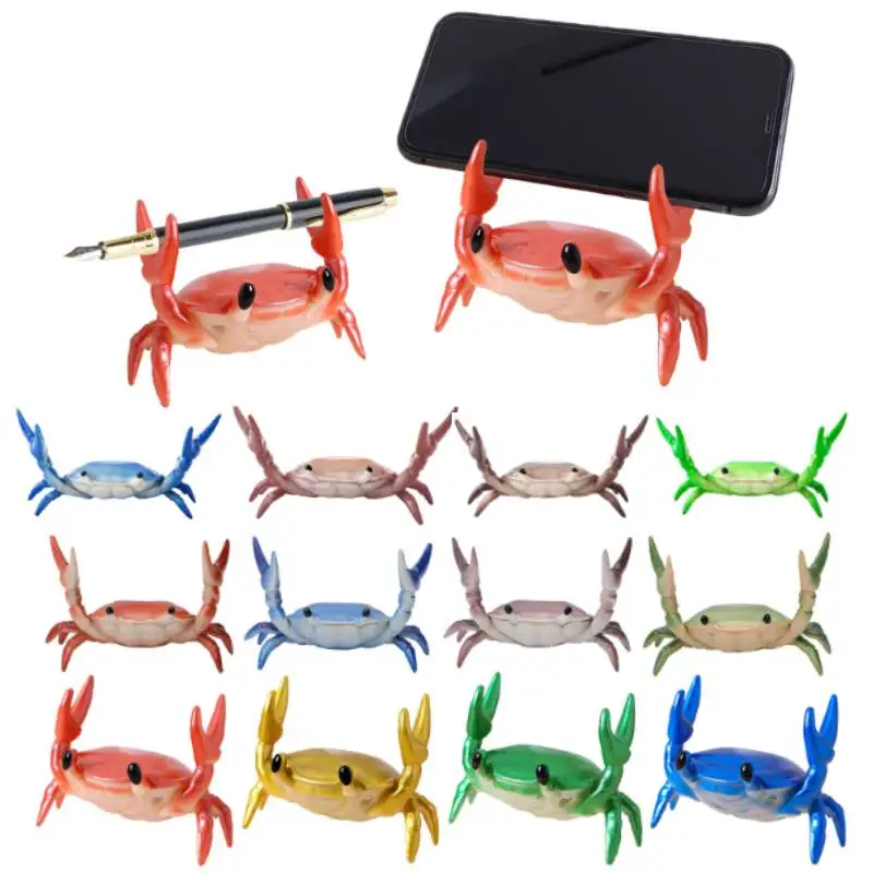 Easy to Hold Useful Weightlifting Crab Pen Holder Bright Color Crab Pen Holder Simulation for Students Back To School Home Gift