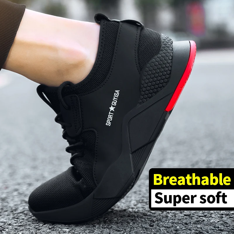 Brand new comfortable anti-slip anti-puncture construction work shoes hiking men safety shoes