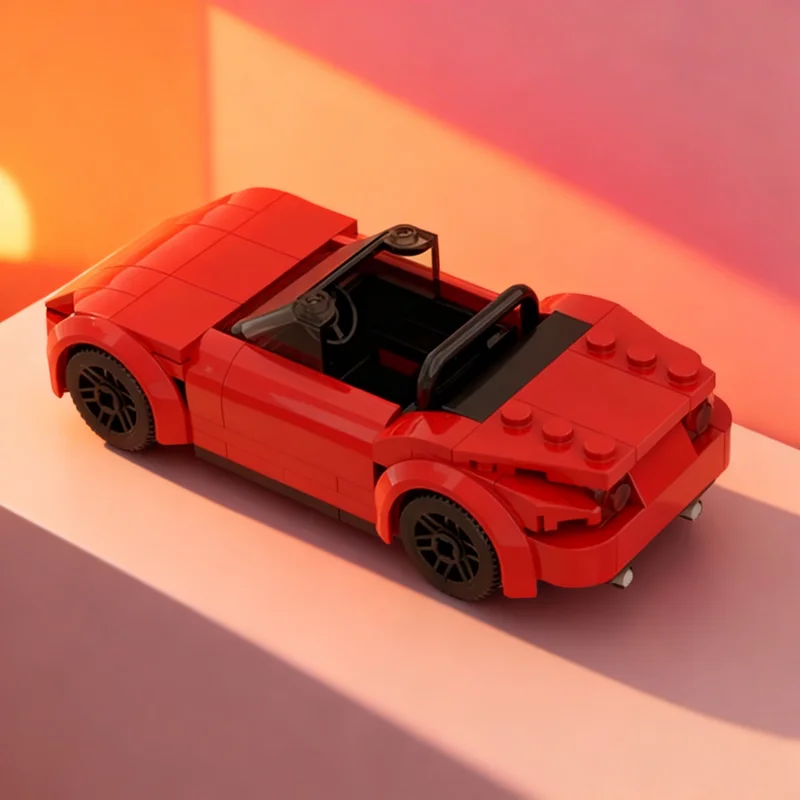 154pcs MOC Mazda MX 5 Miata ND Cars Model Building Blocks Creative Display Gift Collectible Decor Kids Premium Adult Desk Home