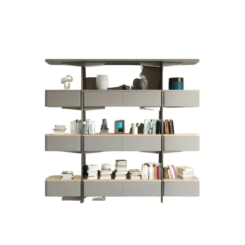 Bookcase shelves, multi-layer storage shelves, floor-to-ceiling, display shelves
