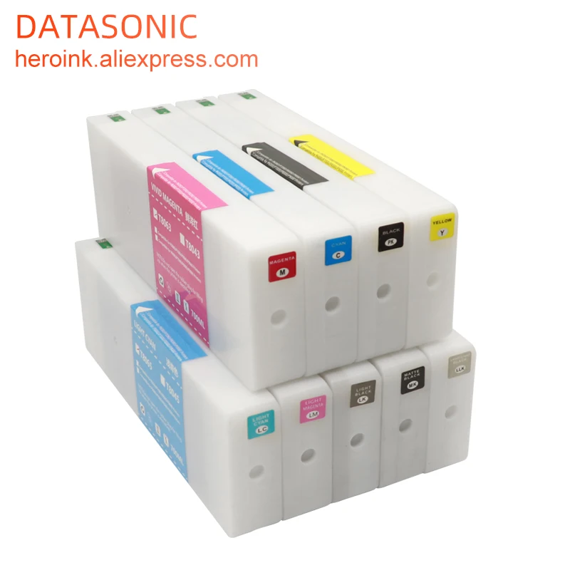 9 Color T8061-T8069 Pigment Cartridge compatible For Epson Sure Color P6080 P8080 P7080 P9080 700ML Large Format Printer 11 Colo