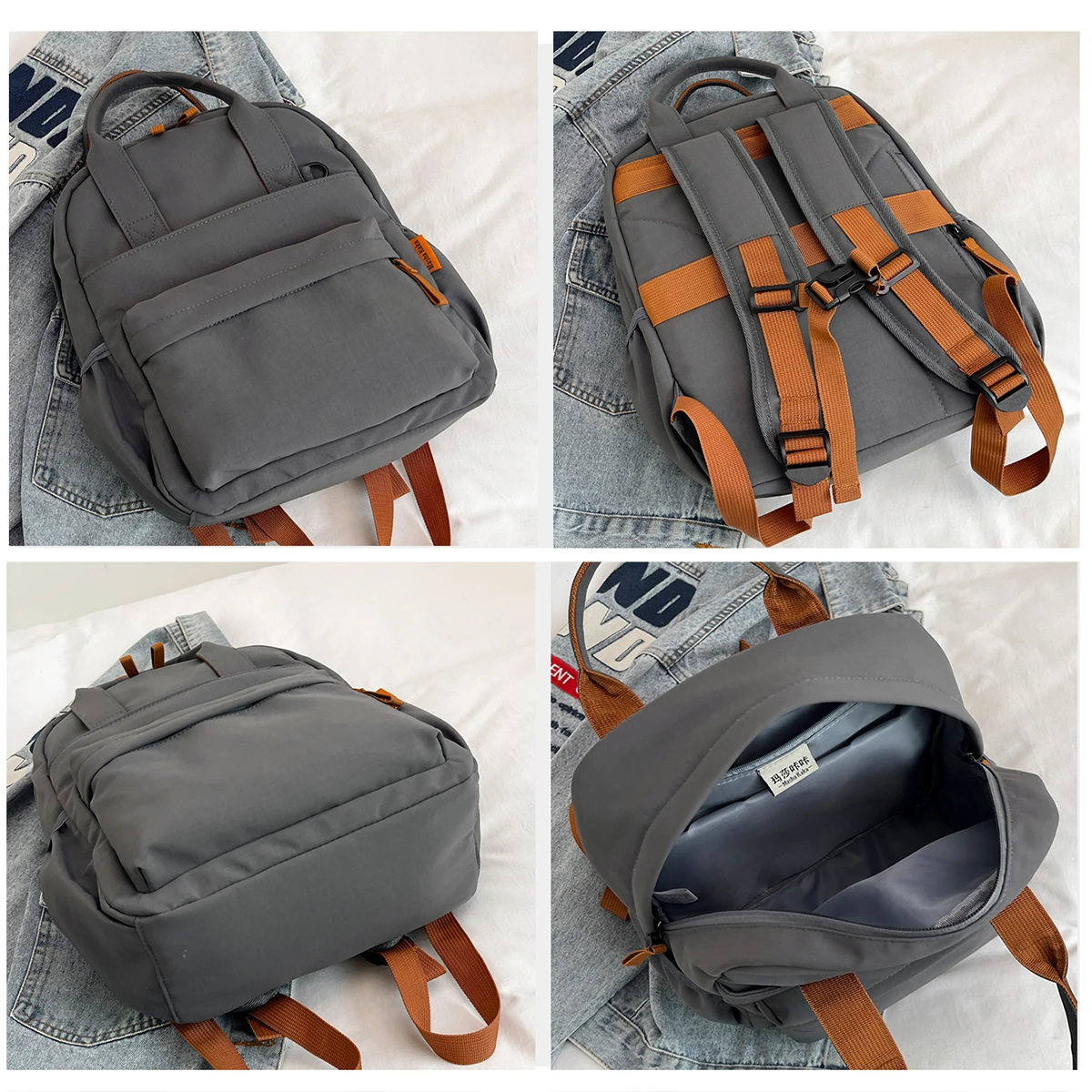 حقيبة ظهر عصرية أصلية للركاب للنساء، حقيبة ظهر متخصصة لطلاب الجامعات، حقيبة ظهر بسيطة وخفيفة الوزن للسفر، حقيبة مدرسية لطلاب المدارس الثانوية والمتوسطة، حقيبة نزهة