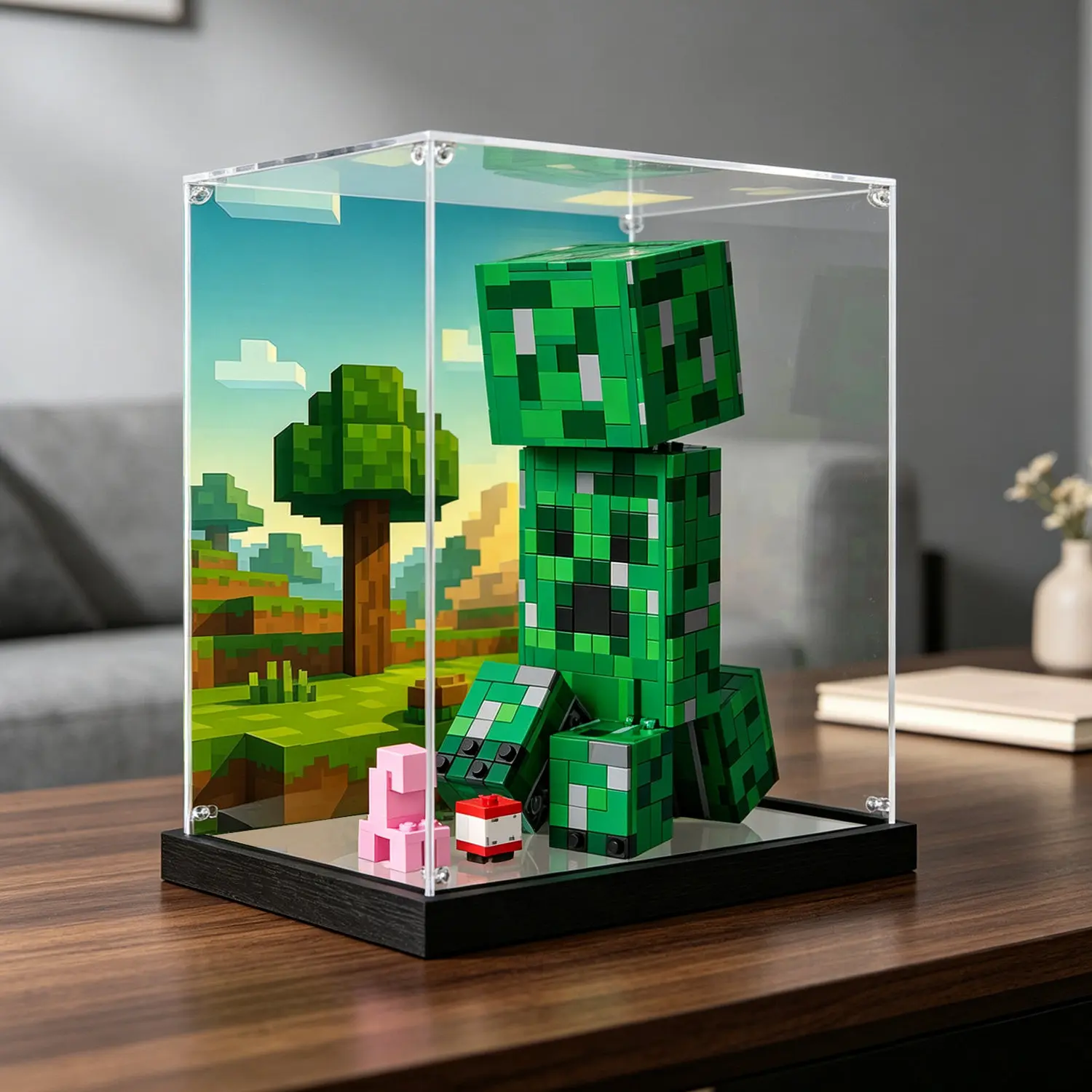 New Suitable for Lego 21276 Acrylic Display Case Building Blocks Model, Dustproof Transparent Showcase Box, 21276 Display Case