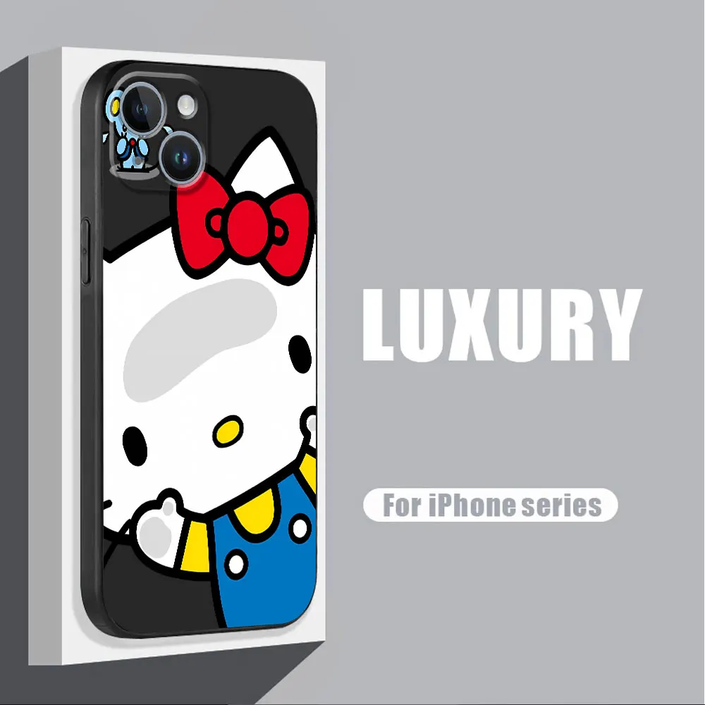 Black Soft Case for Google Pixel 8 Pro 6 Pro 7 Pro 7a 6a Sanrio Cute Kuromi Cover Matte