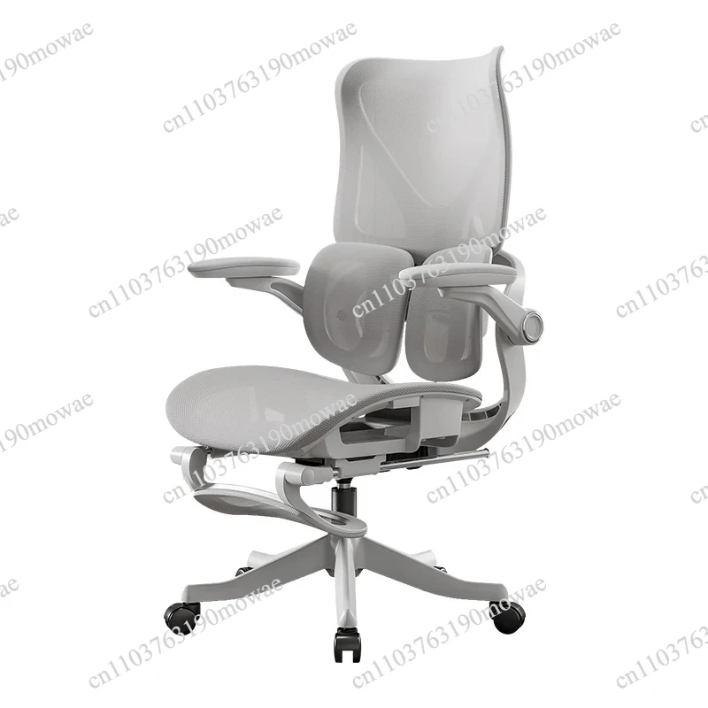 Multifunctional Office & Gaming Chair, Double Lumbar Back Support, Height Adjustable with Silent Casters