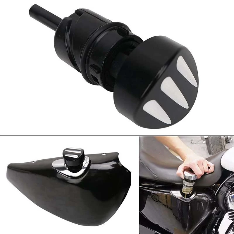 Black Oil Dip Stick Dipstick Filler Plug for Sportster XL 1200 883 Iron Forty Eight 48 2004-12 2013 2014 2015