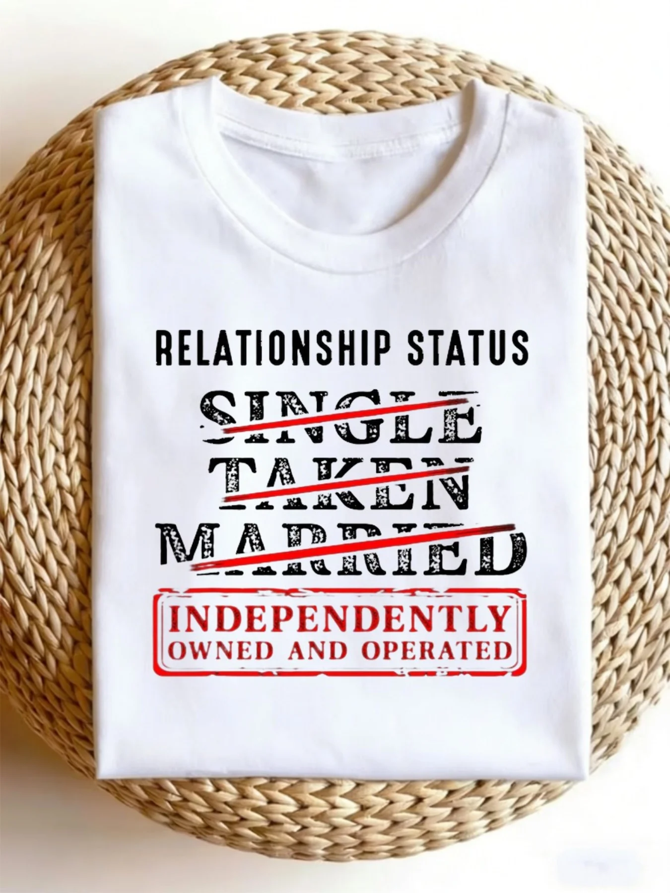 Funny Vintage Graphic Men'S T-Shirt Funny Relationship Status T-Shirt for Men And Women - Divorced Single Married Status Symbols with Marriage Certificate Stamp Design - Unisex Black T-Shirt, Breathable Casual Shirt for Humor Lovers