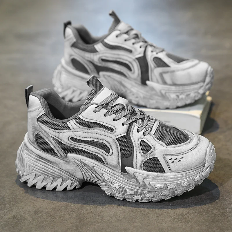 

Best-selling Men's and Women's Sports Low-top Flat Bottom Color-blocking Fashionable and Trendy Shoes Couple Dad Shoes