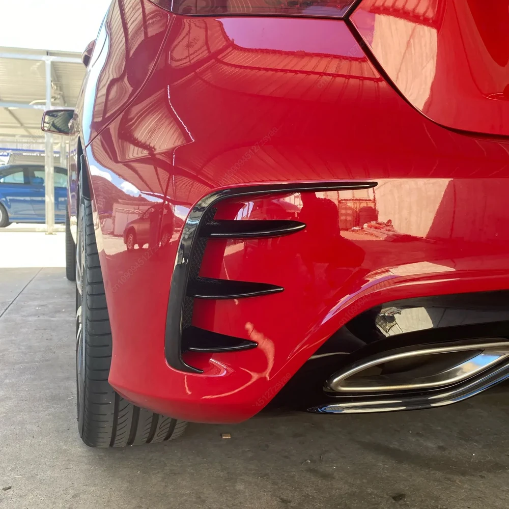 Auto Styling Für Mercedes Benz W176 A200 A250 A260 A45 AMG 2013-2018 Fließheck Hinten Lip Spoiler Splitter canards Schwarz ABS – Detail 3