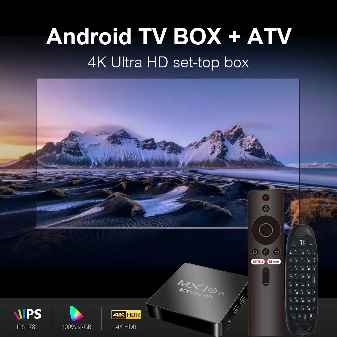 Kit telecomando Fly Air Mouse e Smart TV Box Allwinner H313 Mali-G31 Telecomando Wi-Fi 2.4G + BT5 2.4G Air Mouse