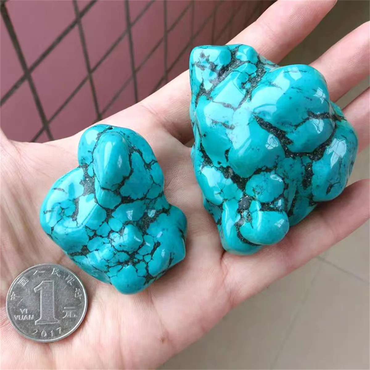 Rare Natural Turquoise Raw Stone, Quartz Crystal Energy Ore, Mineral Reiki Healing Stone, Degaussing Aquarium Decoration