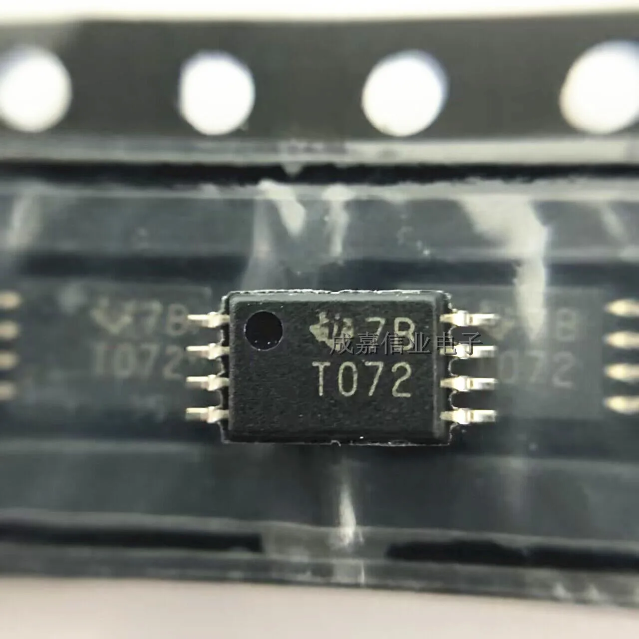 10pcs/Lot TL072CPWR TSSOP-8 MARKING;T072 Operational Amplifiers - Op Amps Dual Lw Nois JFET Op