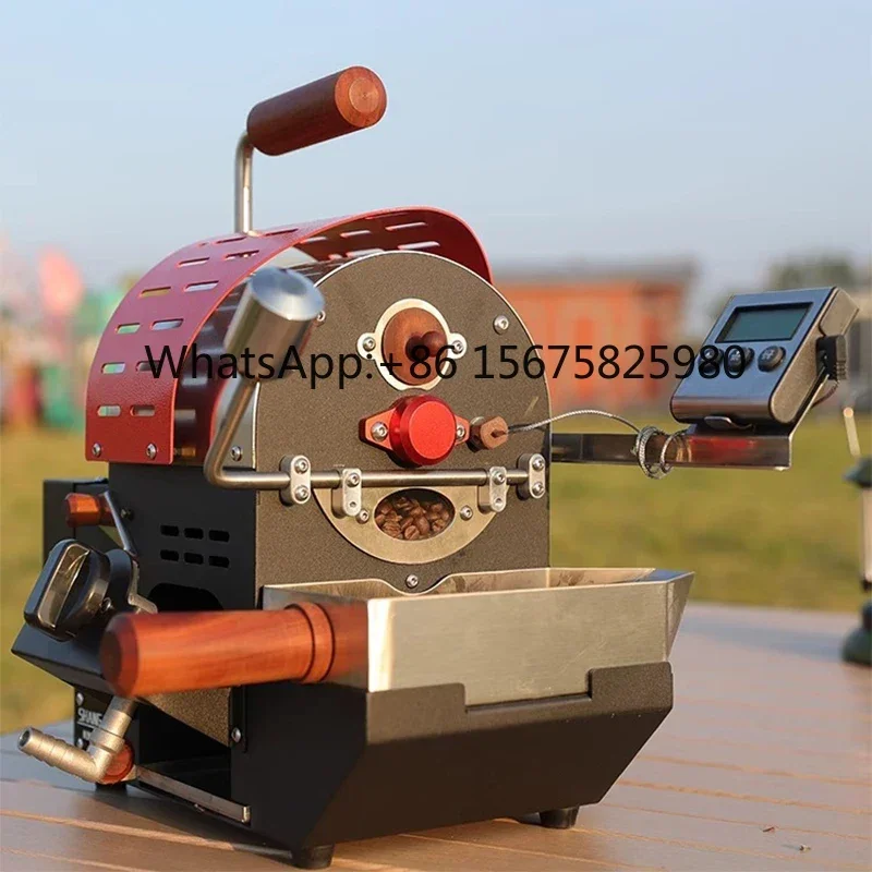 New H ousehold Espresso Coffee Roaster 120g Portable G as Heating Drum Bean Roasting Machine