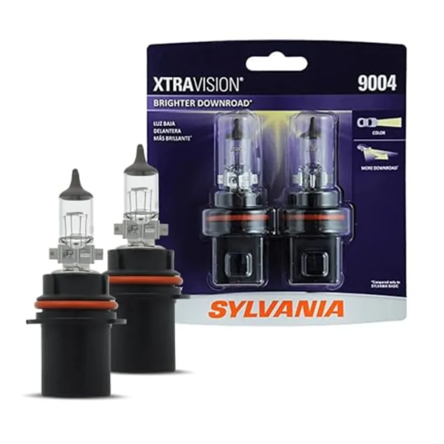 

【Spot goods】- 9004 XtraVision - High Performance Halogen Headlight Bulb High Beam Low Beam and Fog Replacement Bulb Contains 2