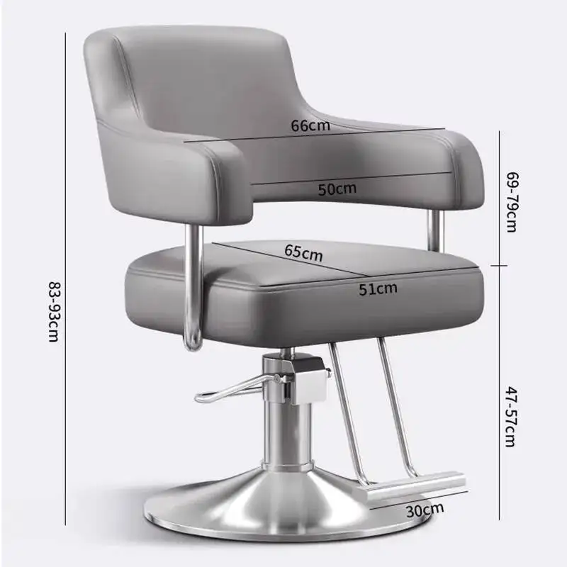 كرسي حلاق كلاسيكي عتيق مخصص جمالي بسيط لصالونات الحلاقة كرسي حديث رافع أثاث Cadeira De Barbeiro