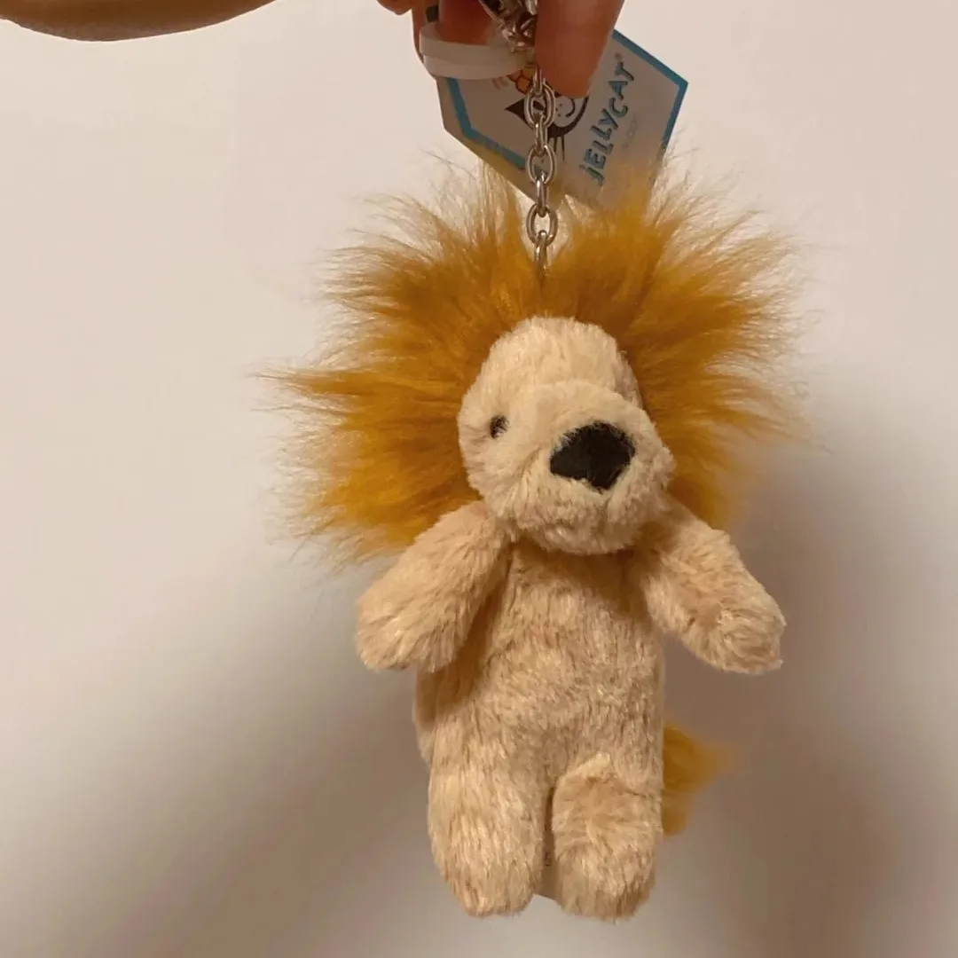 New In Stock Jellycat Cute Internet Celebrity Super Cute Little Lion Pendant Backpack Crossbody Bag Decoration Doll Christmas Gi