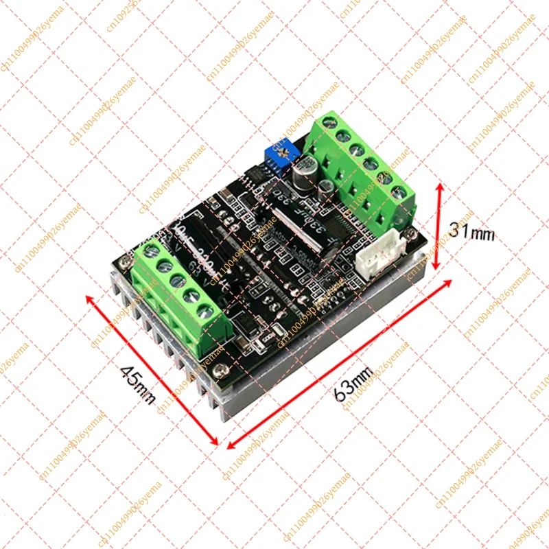 500W 6-60V 20A BLDC Motor Drive Module, Three-Phase PWM Speed Controller with Hall Sensor