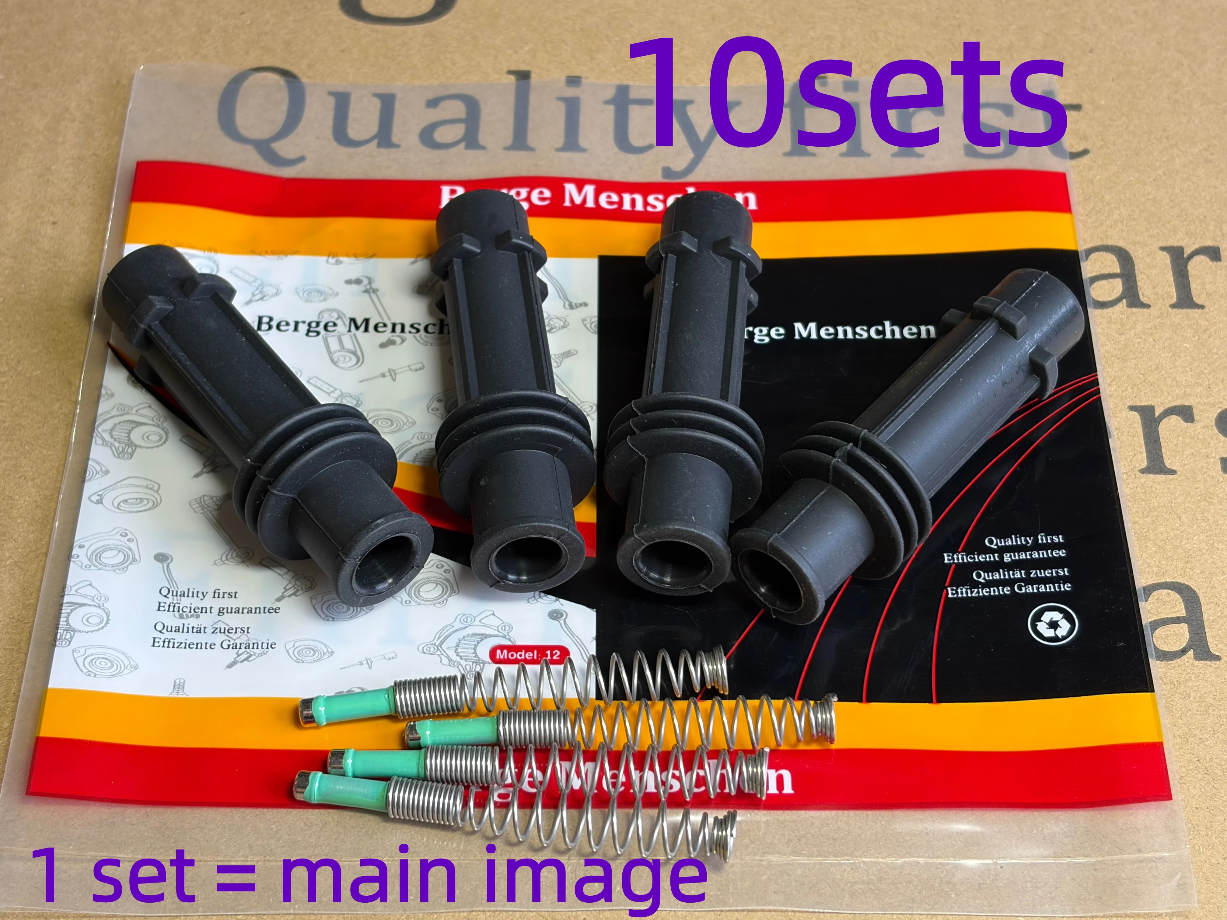 Berge Menschen 10 Sets (1 Set = 4 Pieces.) of Ignition Coils with Spring Repair Kit for Chevrolet Aevo Opel Adam Astra Cascada Corsa Zafira No: 95514599 55579072 25200155 12008092