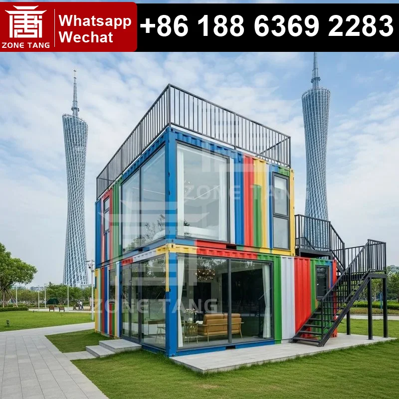 

Portable Customize Pattern Easily Movable Manufactured Homes Prefab Container System Kit Homes Commercial Shop Flat Pack House