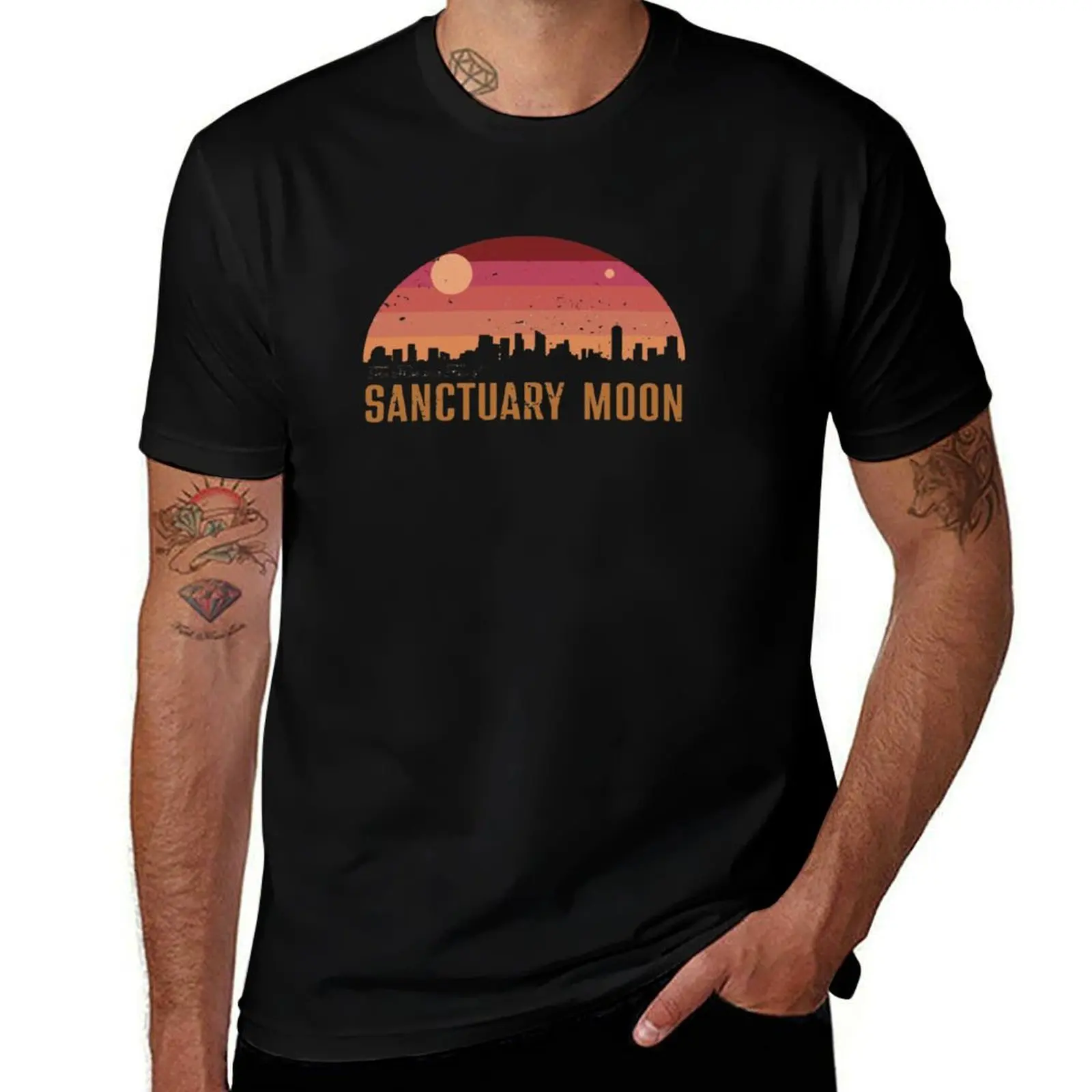 The Rise and Fall of Sanctuary Moon Classic T-Shirt High Elasticity Sports Tee Shirt T-Shirt