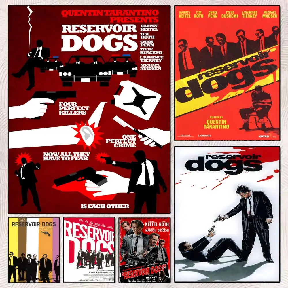 Póster de película de suspenso criminal R-Reservoir Dogs, póster artístico, mural de película, decoración de pared para habitación familiar y infantil, regalo impreso