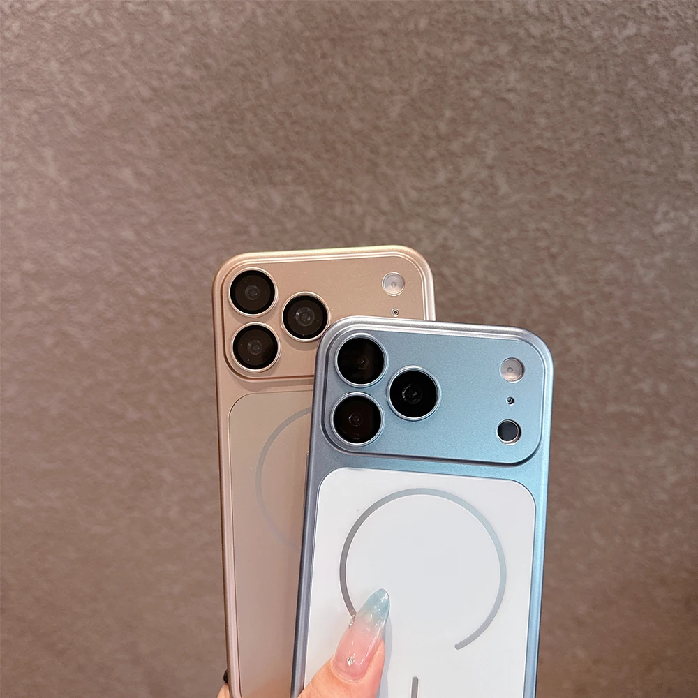 Luxuriöse Beschichtung für Magsafe Magnetische Hülle für iPhone Air 18 17 16 15 14 13 12 11 Pro Max mit Linsenschutz, Stoßfester Abdeckung und Trageband – Detail 10