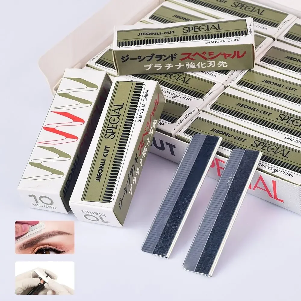 

20/50/100pcsTrimmerRazor Blade for Permanent Makeup Beauty Tool Microblading Eyebrow Knives Stainless Steel Eyebrow Brow Tattoo