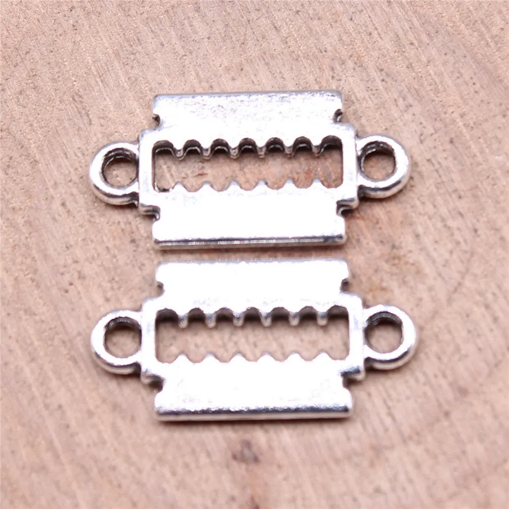 Men Accessories Razor Blade Connector Charms Jewelry And Accessories 20x10mm 20pcs