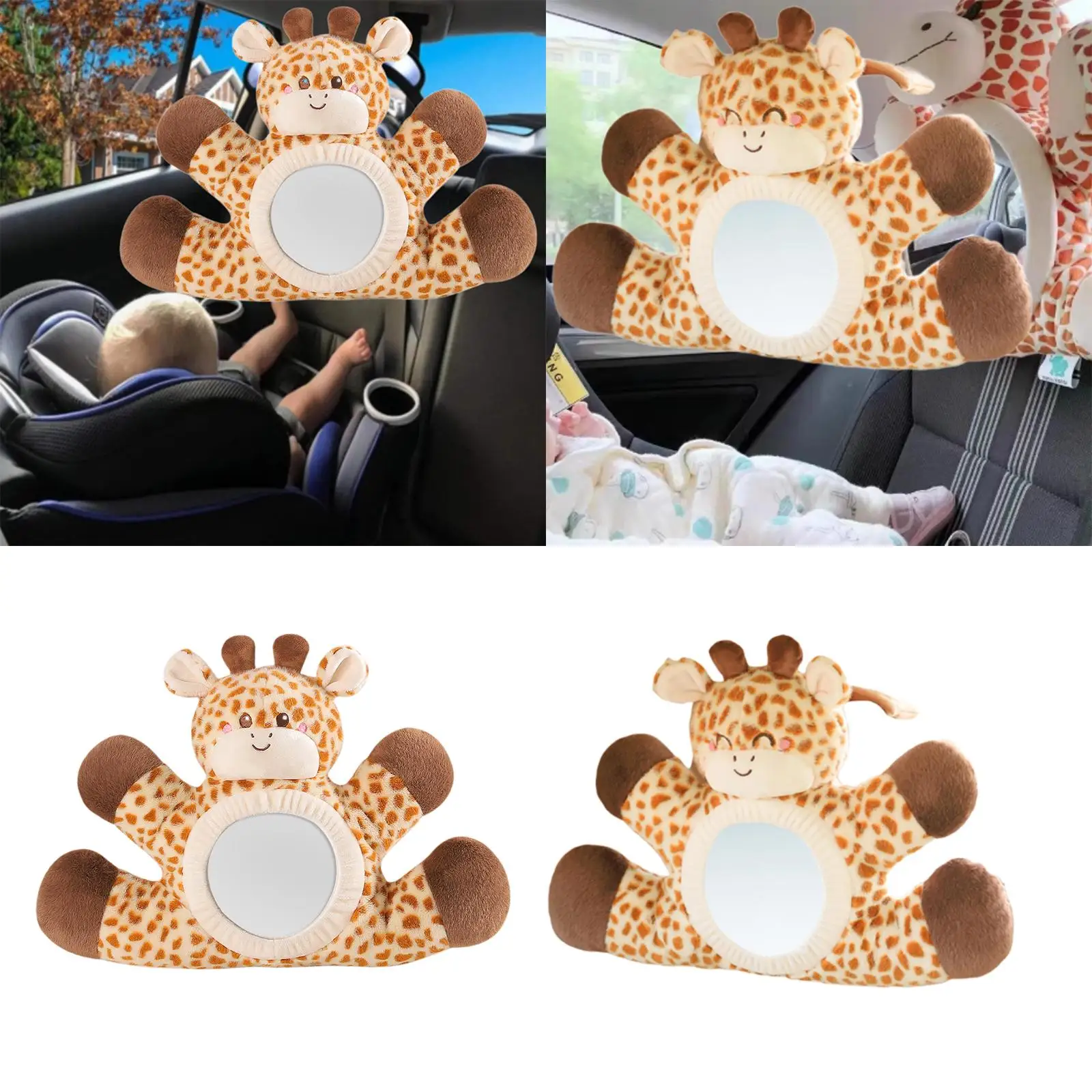 

Зеркало для наблюдения за ребенком в машине, подарок для новорожденных, небьющееся, с широким обзором, зеркало для автокресла, обеспечивающее безопасность