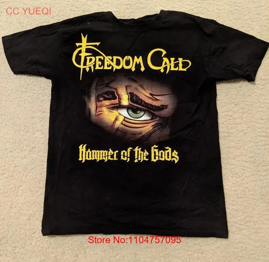 Vtg Freedom Call Hammer of the Gods Cotton Black All Size T Shirt LL320 vintage Washed homme Casual Stylish Breathable