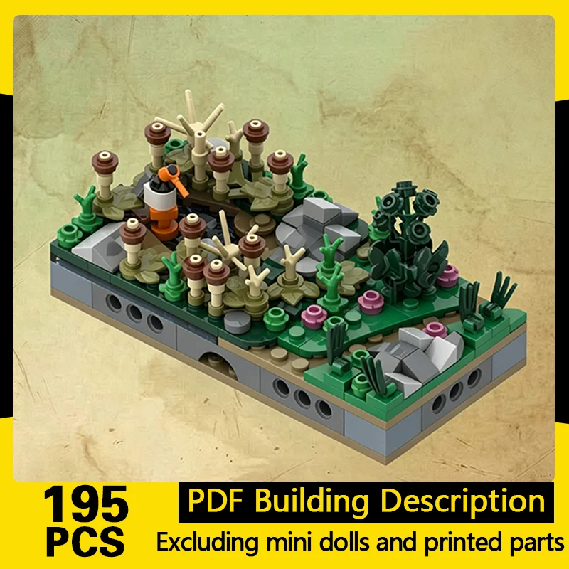 Creators Plant Series Model MOC Building Bricks Small Pond Modular Technology Gifts Holiday Assemble Toys Suit Display