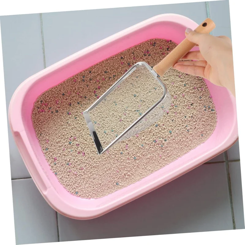 

Подходит для лопаты для песка для ящериц, сетчатого дизайна 2X2 мм, нержавеющей стали, прочного инструмента для очистки отходов.