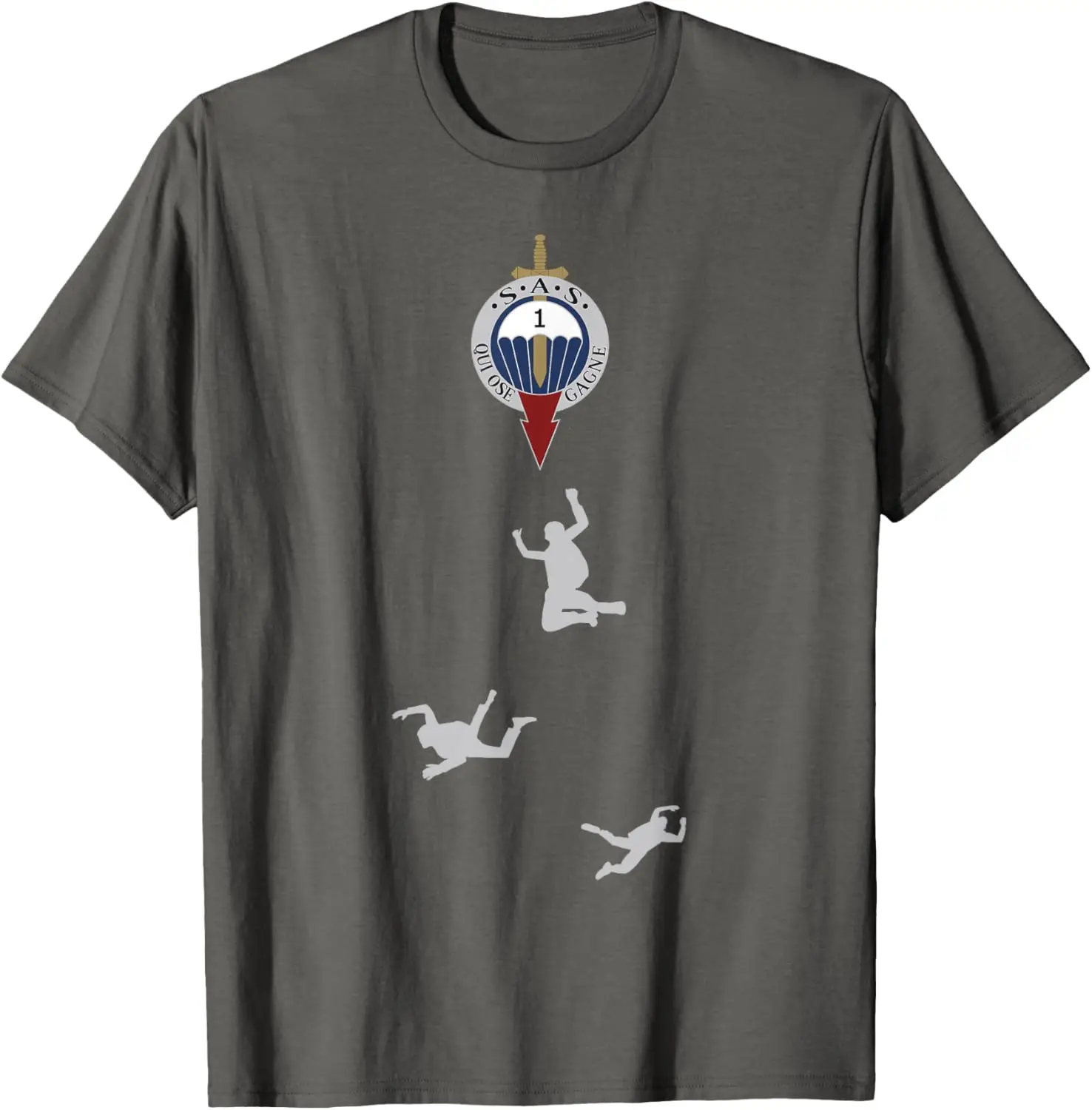Parachutiste Militaire De La Force Spéciale RDIMa 1ère Infanterie T-Shirt Short Sleeve Casual 100% Cotton Shift
