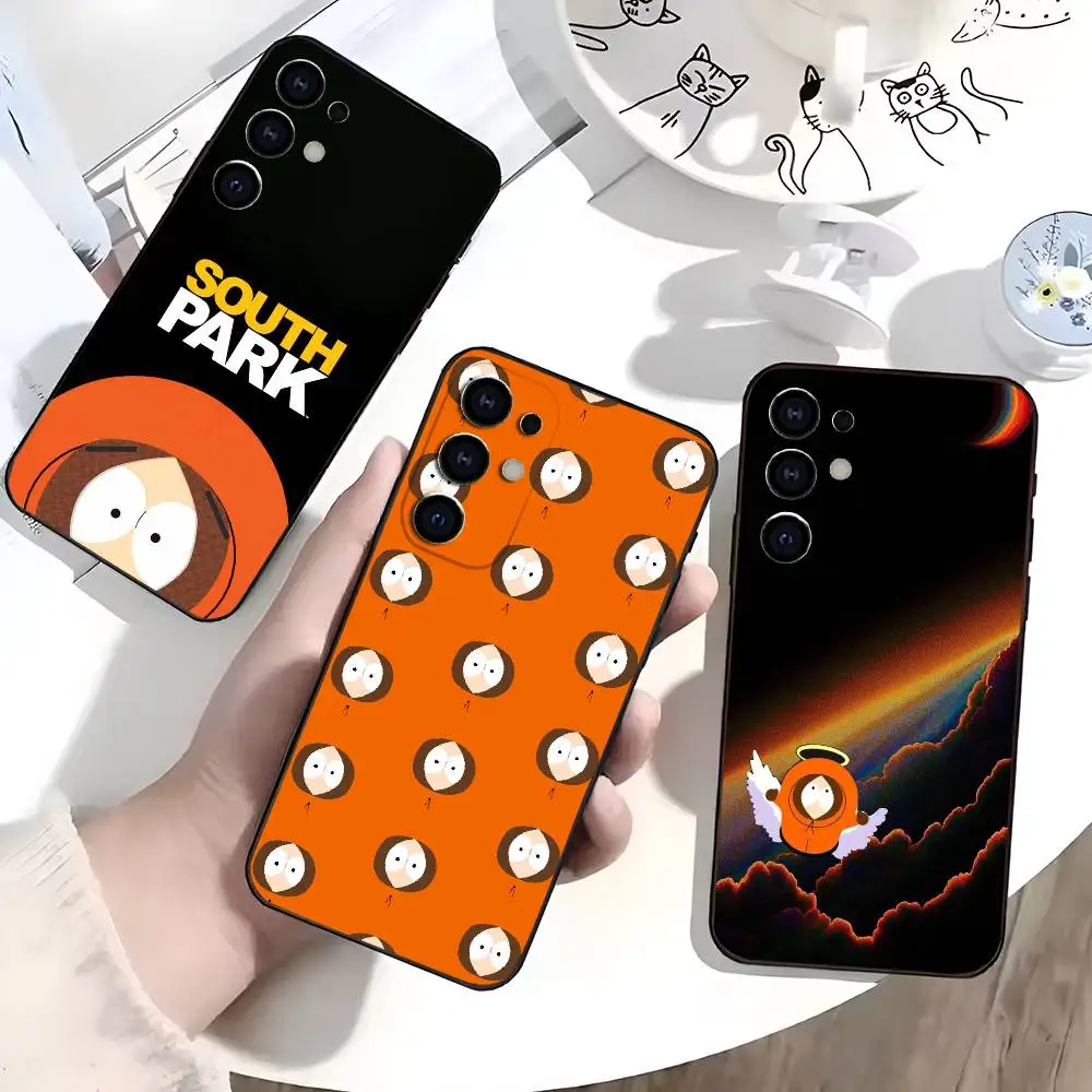K-Kenny S-South Park Phone Case For Samsung S26,S25,S24,S21,S22,S23,Ultra,S20,Plus,Soft Silicone Black Cover