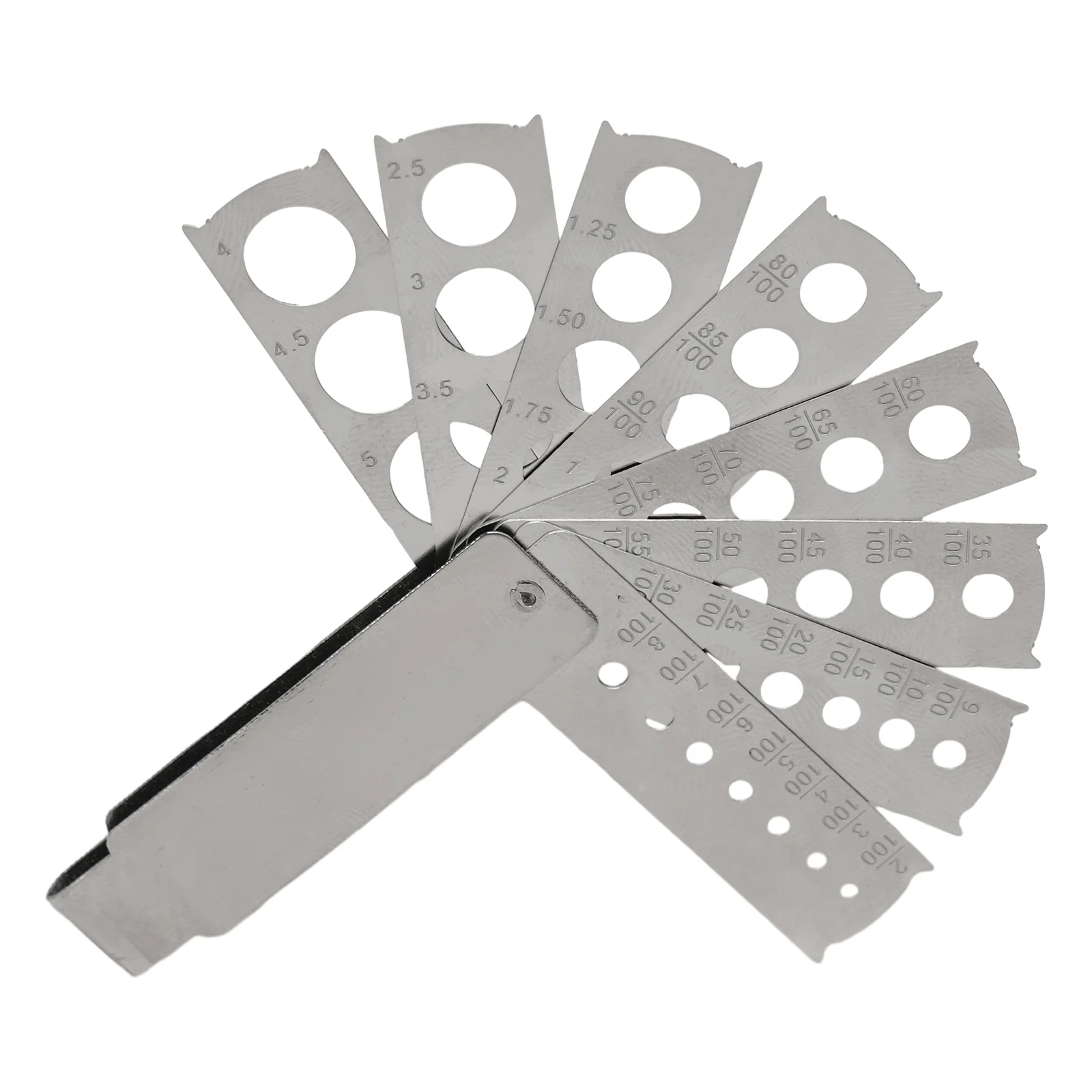 

Note Gem Gauge Jewelry Accessory Folding Fan Shape Measuring Tool Easy To Use Economical And Practical Jewelry Tool