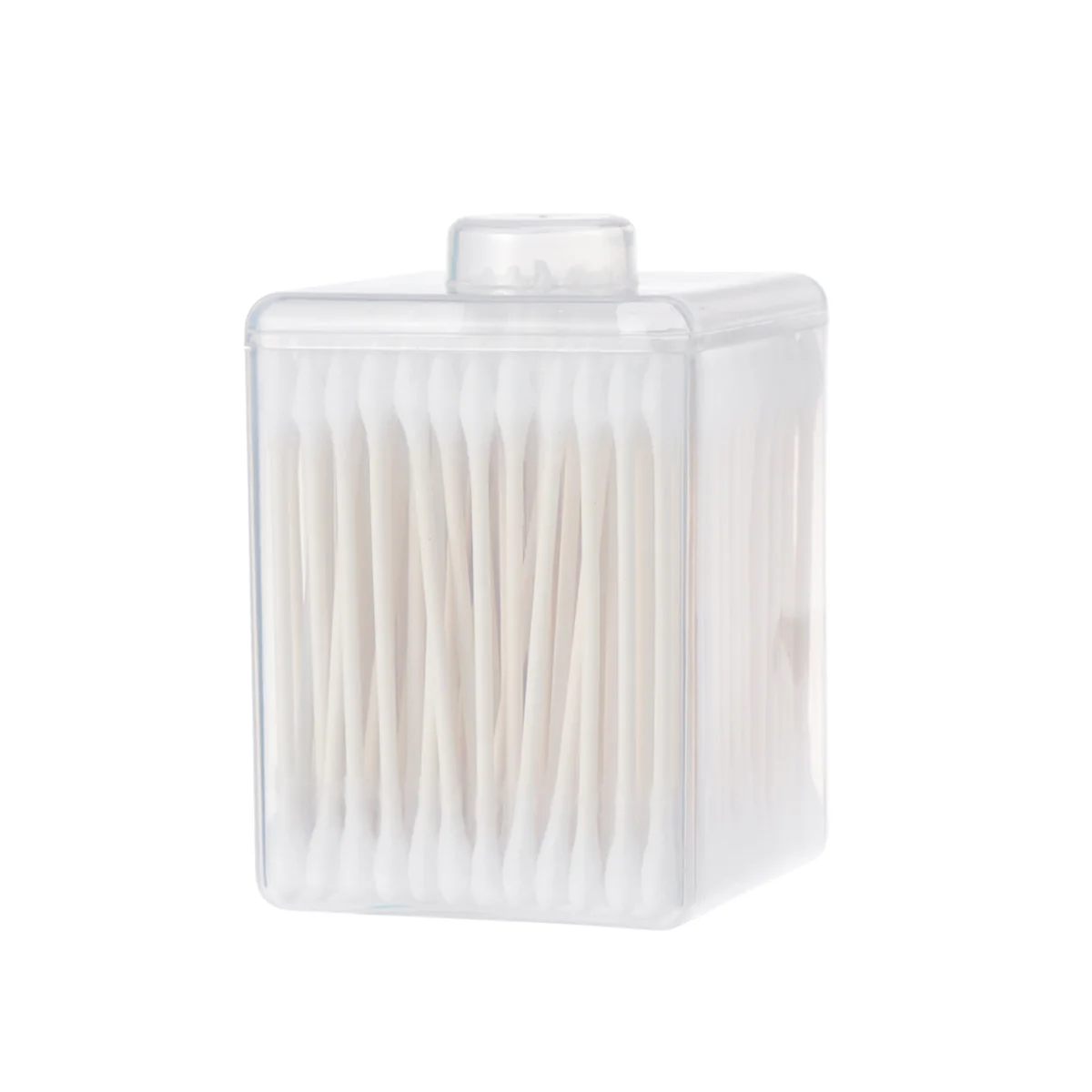 200 Pcs Beauty Cotton Swabs Round and Tapered Portable Multifunctional Bud Makeup Clean