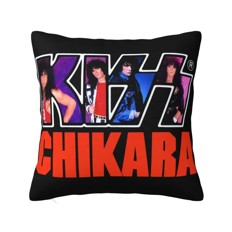 

Custom Kiss Rock Roll Pillowcase Gorgeous Metal Heavy Band Nordic Cushion Cover Square Pillowcase