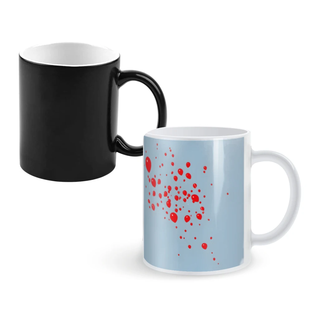 

99 LuftballonsCoffee Mugs And Mug Creative Color Change Tea Cup Ceramic Milk Cups Novelty Gifts