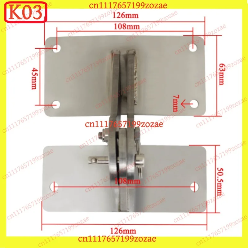 k03 1PC 304 Stainless Steel Grill Lid Hinge Kit for Weber Smokey Smoker BBQ, Replacement Parts