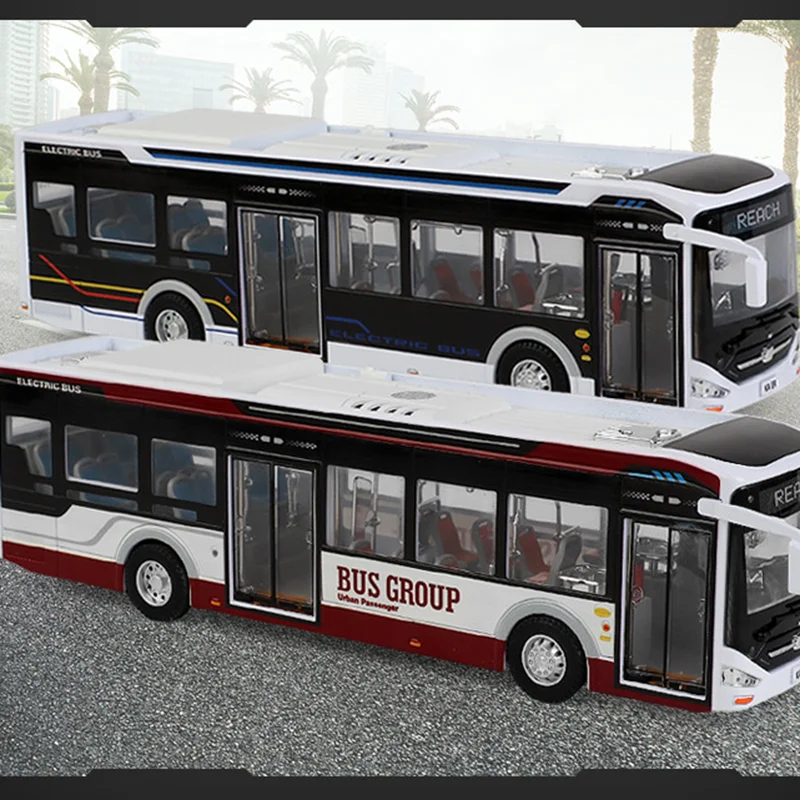 كبيرة الحجم Kahr الطاقة الجديدة 1:42 نموذج حافلة مطار حافلة محاكاة نموذج سيارة محاصر تحصيل لعبة غير التحكم عن بعد