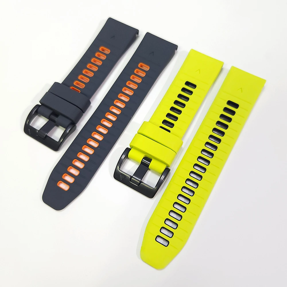 Two-Tone Sports Silicone Strap For Garmin Forerunner 965 955 Solar 945 LTE 935 745 QuickFit 22mm Watch Band Bracelet Accessories