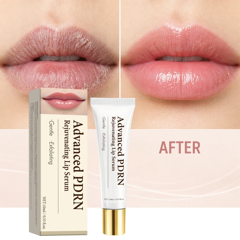 Advanced PDRN Rejuvenating Lip Serum, Hydrating Lip Balm with PDRN for Glowy Lip, Gentle Exfoliating & Smoothing Lip Moisturizer