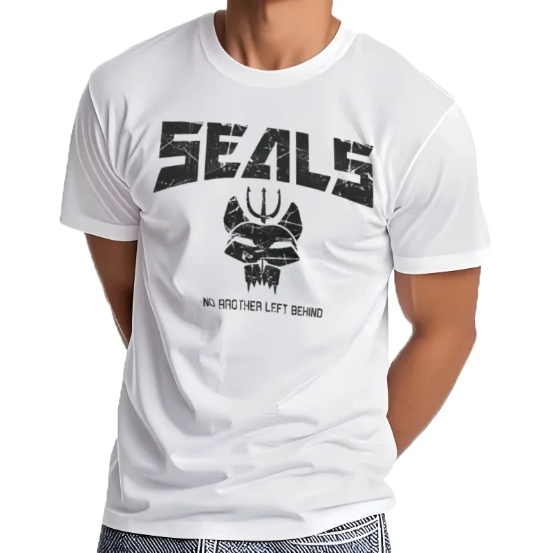 Camisas cortas informales 100% algodón NUEVAS. Naval Seals Bravo Team DEVGRU Fuerzas Especiales Elite Soldados Hombres