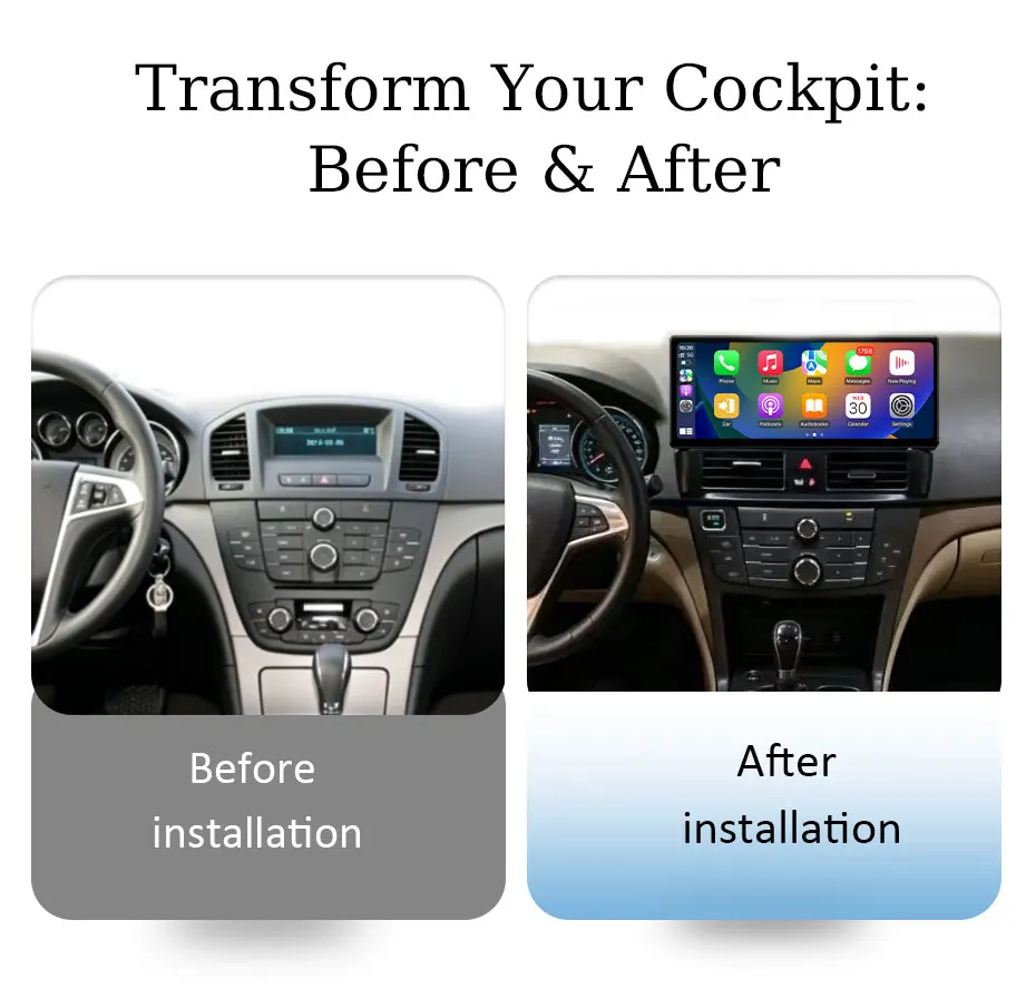 12.3 “ for Opel Insignia Buick Regal 2008-2013 Android Auto Car Radio Mutimedia Player GPS Navigation Bluetooth 4G DSP WFi QLED
