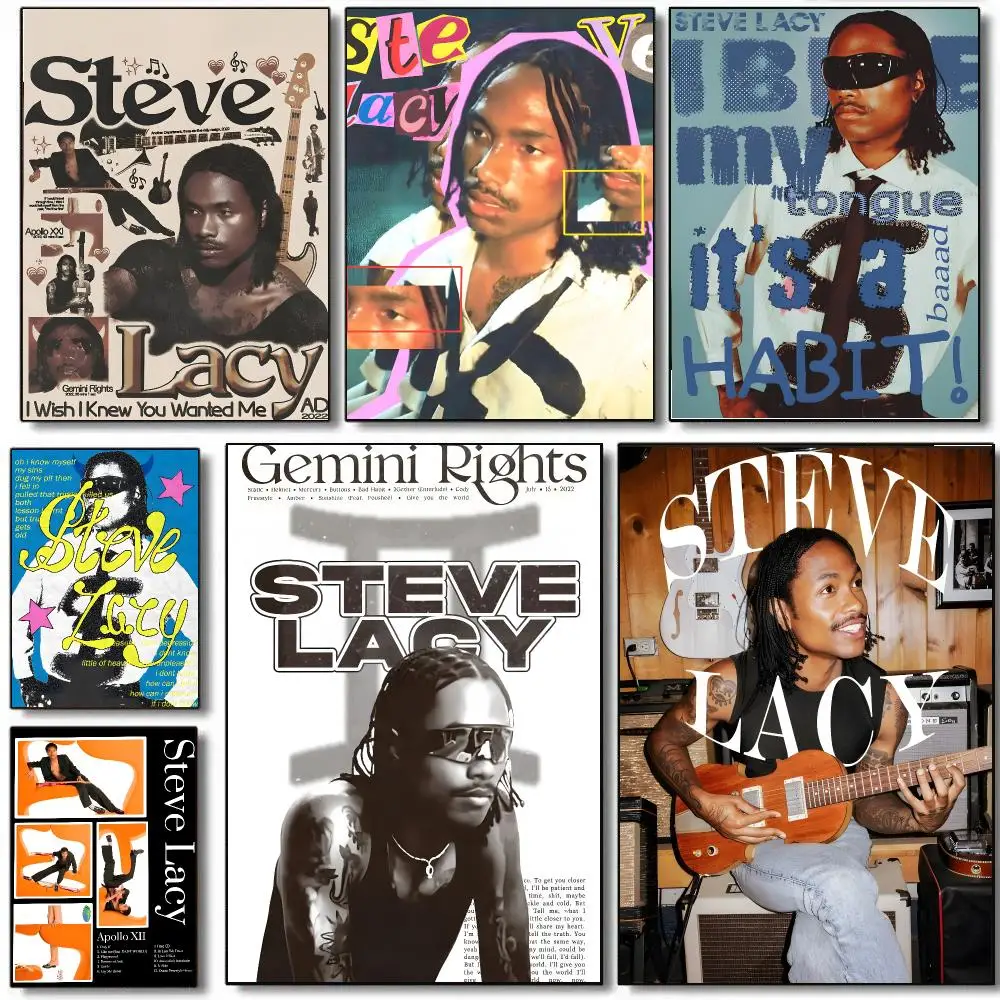R&B Singer S-Steve Lacy Poster HD Waterproof Aesthetic Wall For Home Decor Trendy Durable Easy To Apply Art